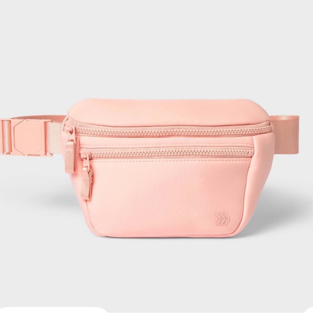 Premium Belt Bag Blush - All In Motion™:
Water-Resistant Knit Fanny Pack